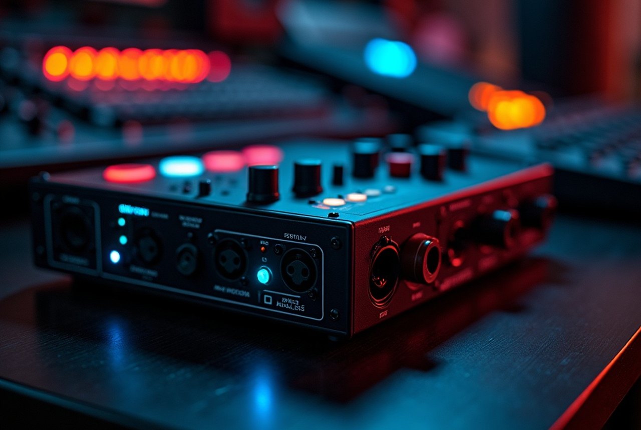 Entry-level audio interface with XLR and instrument inputs
